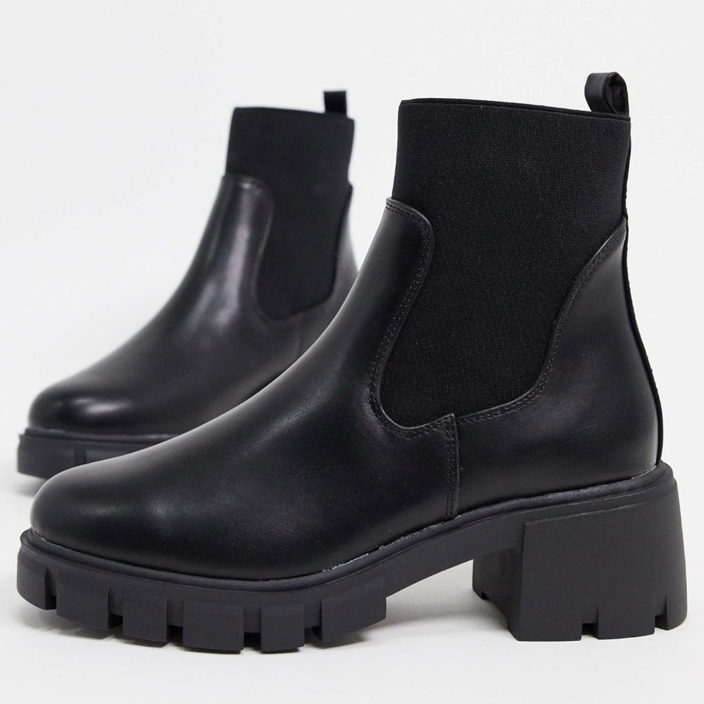 ASOS Design Chunky Black Chelsea Boots